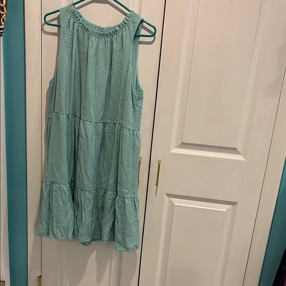 Sleeveless Loft Teal Dress